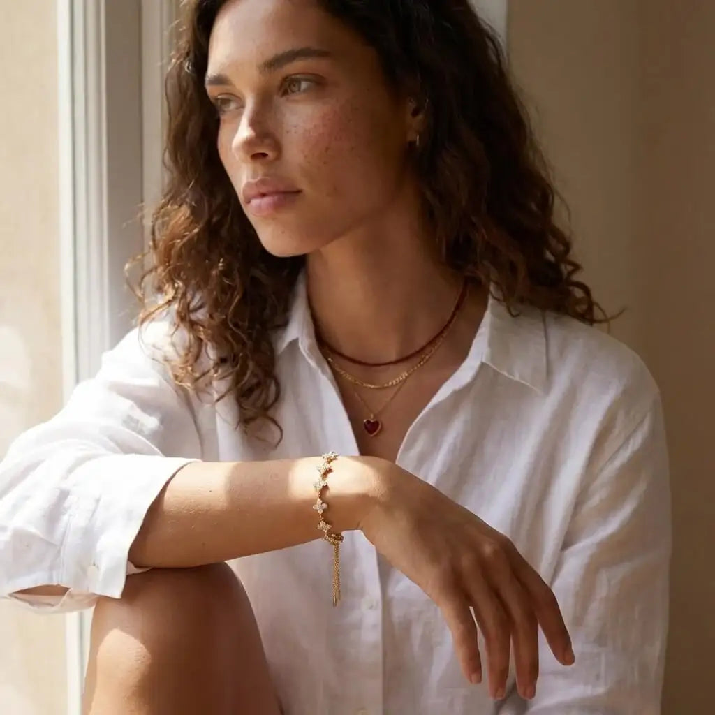 Sparkle Clover Bracelet