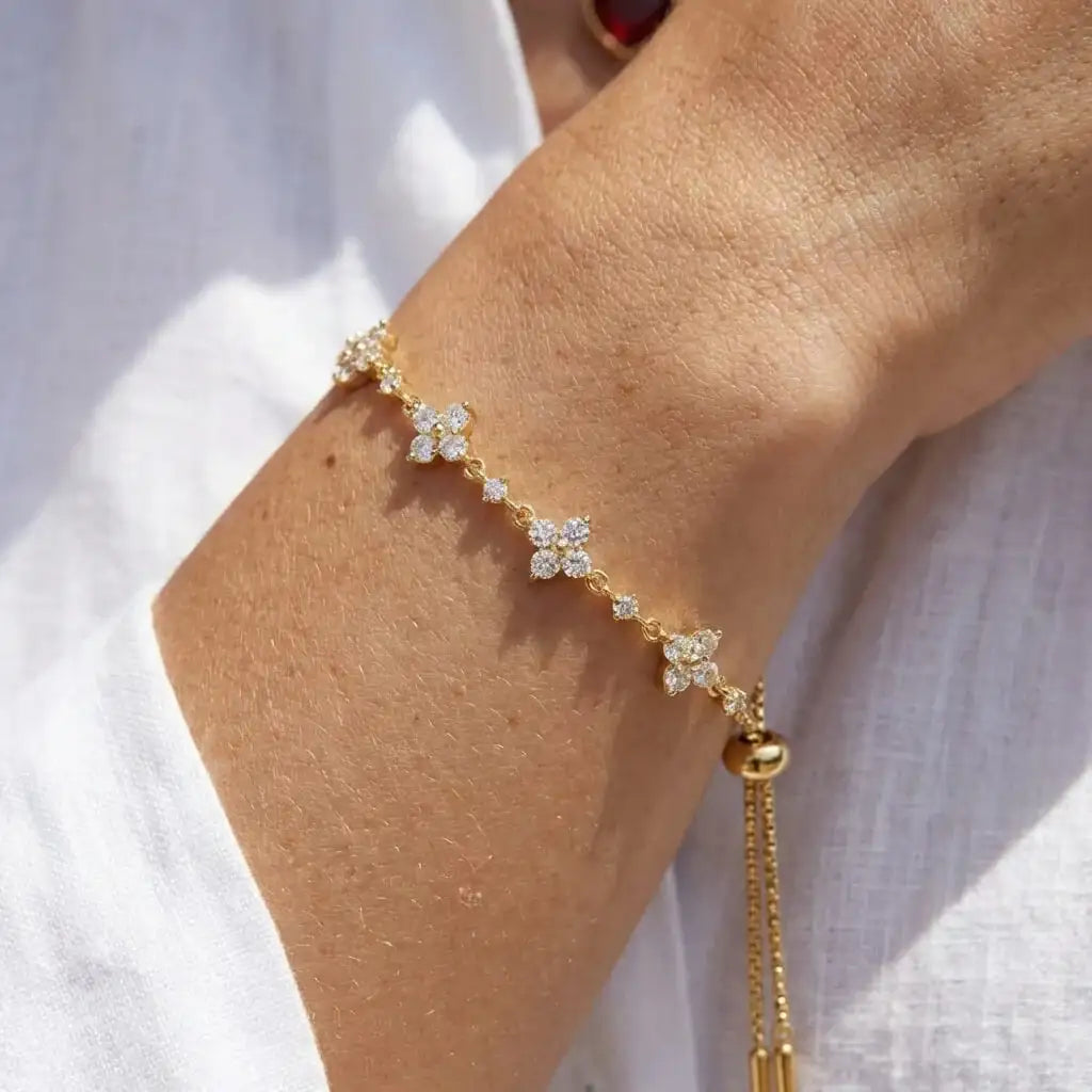 Sparkle Clover Bracelet