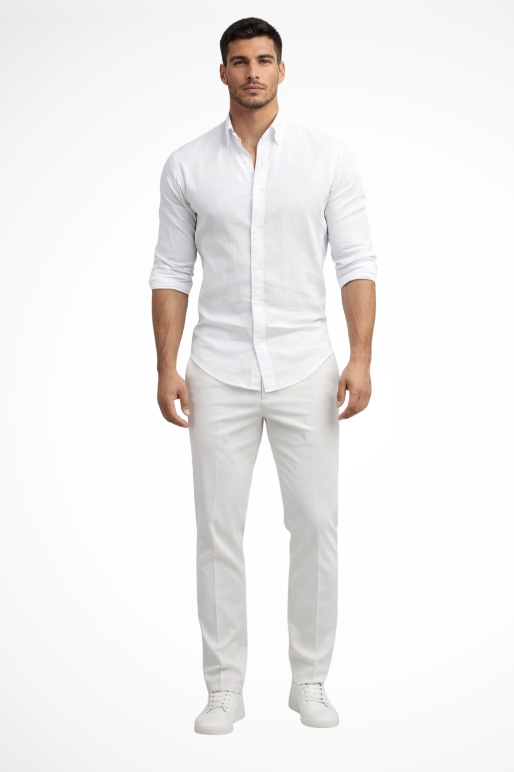 Callum | Men Loose Fit Long Sleeve Cotton Lapel Casual Summer Shirt