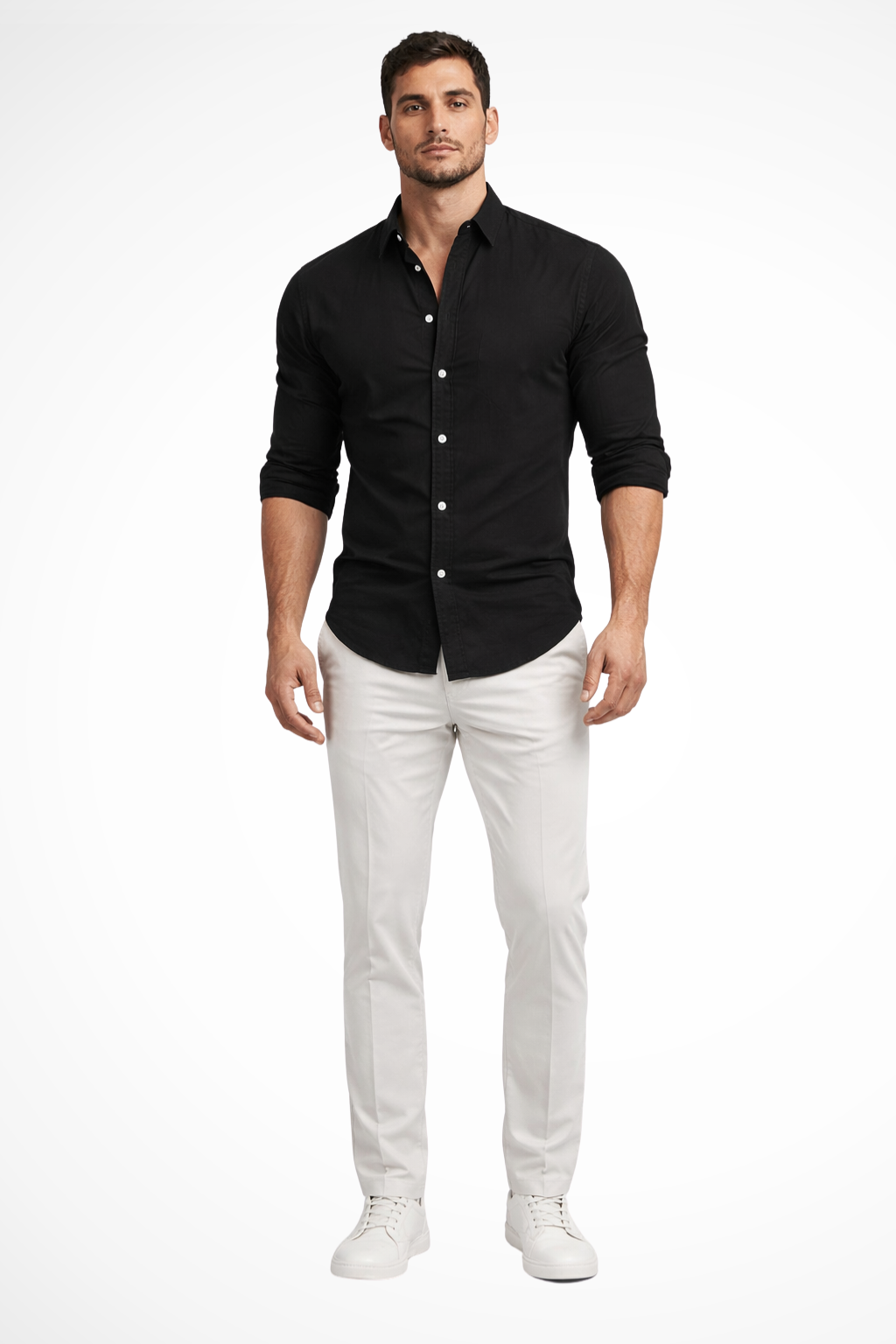 Callum | Men Loose Fit Long Sleeve Cotton Lapel Casual Summer Shirt