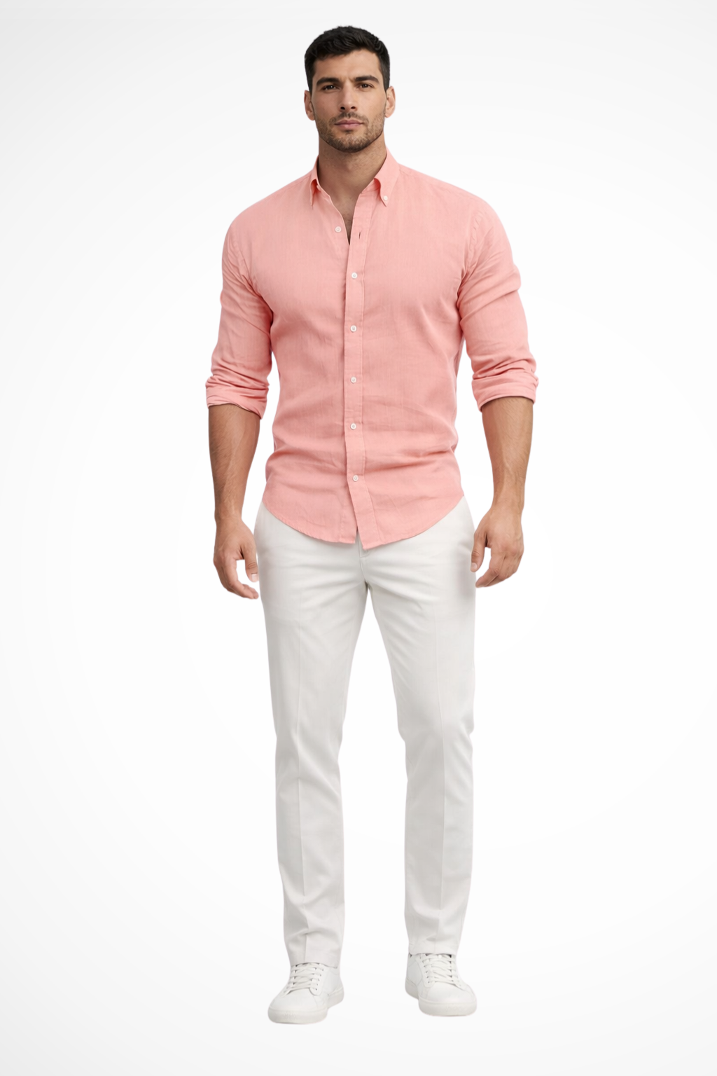 Callum | Men Loose Fit Long Sleeve Cotton Lapel Casual Summer Shirt