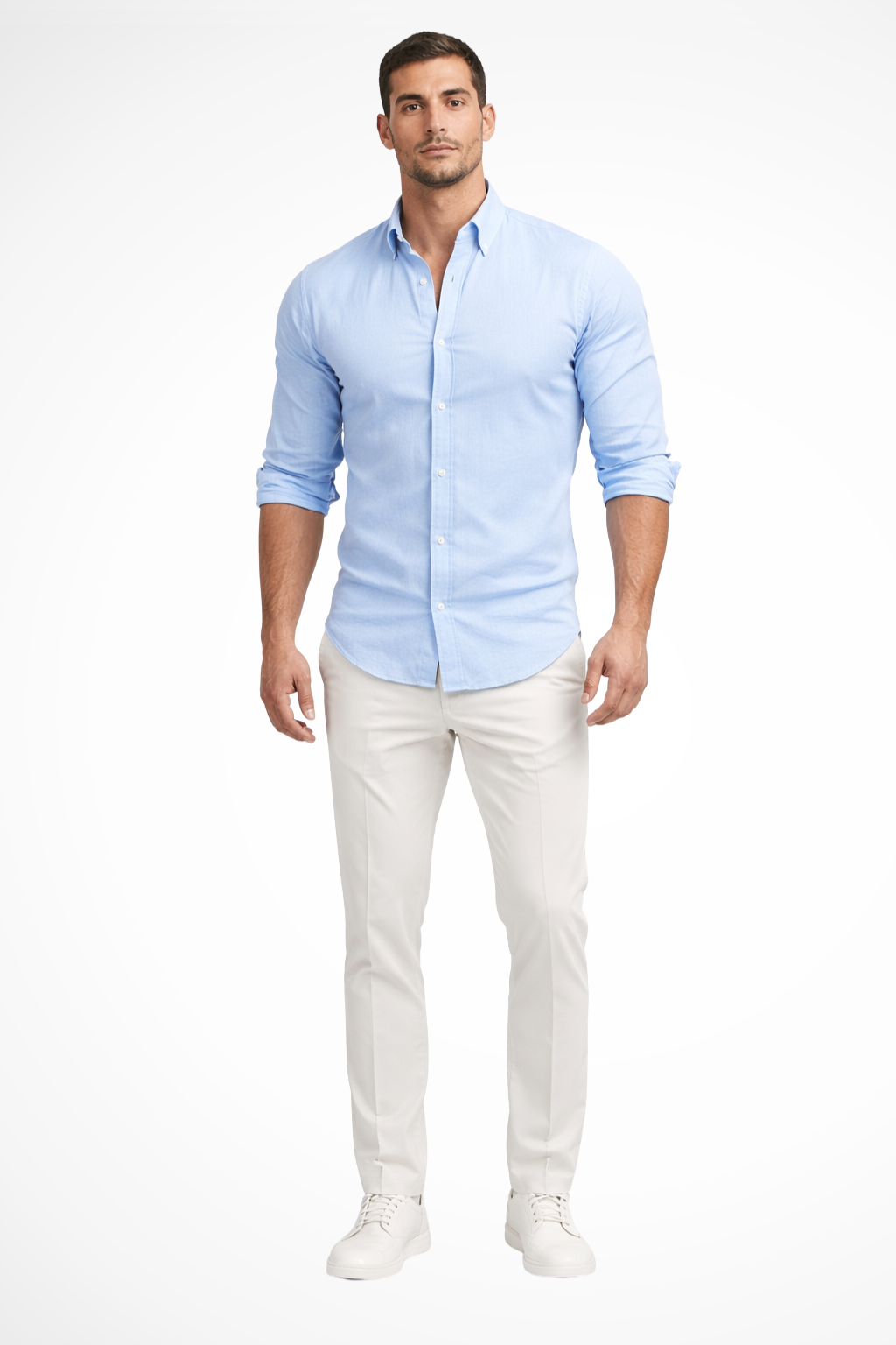 Callum | Men Loose Fit Long Sleeve Cotton Lapel Casual Summer Shirt