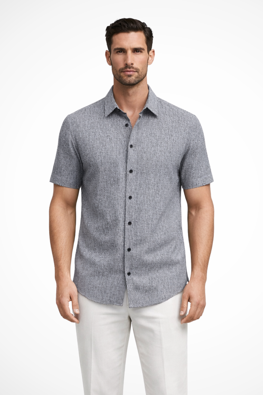 Callum | Men Short Sleeve Button Down Summer Shirt