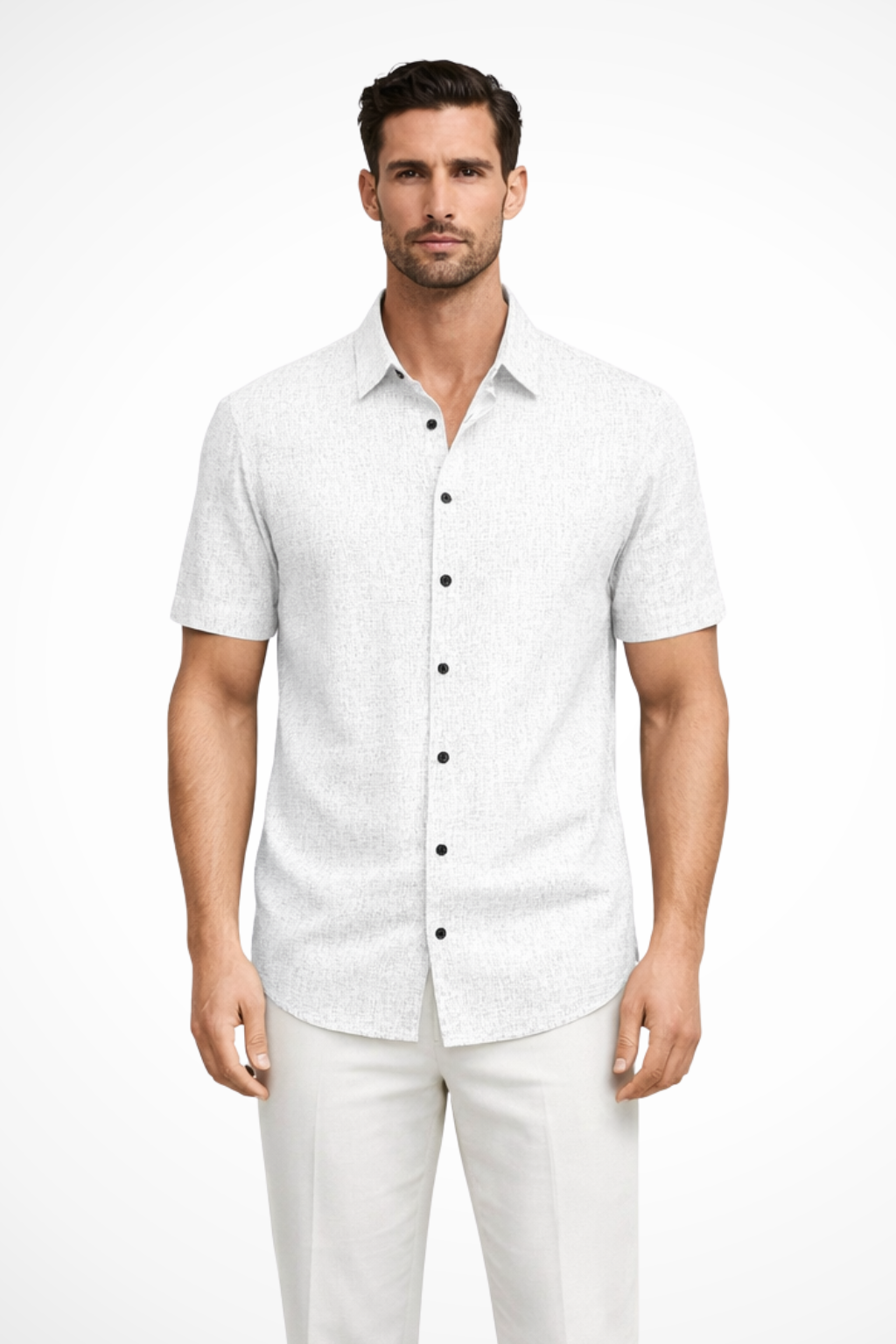 Callum | Men Short Sleeve Button Down Summer Shirt