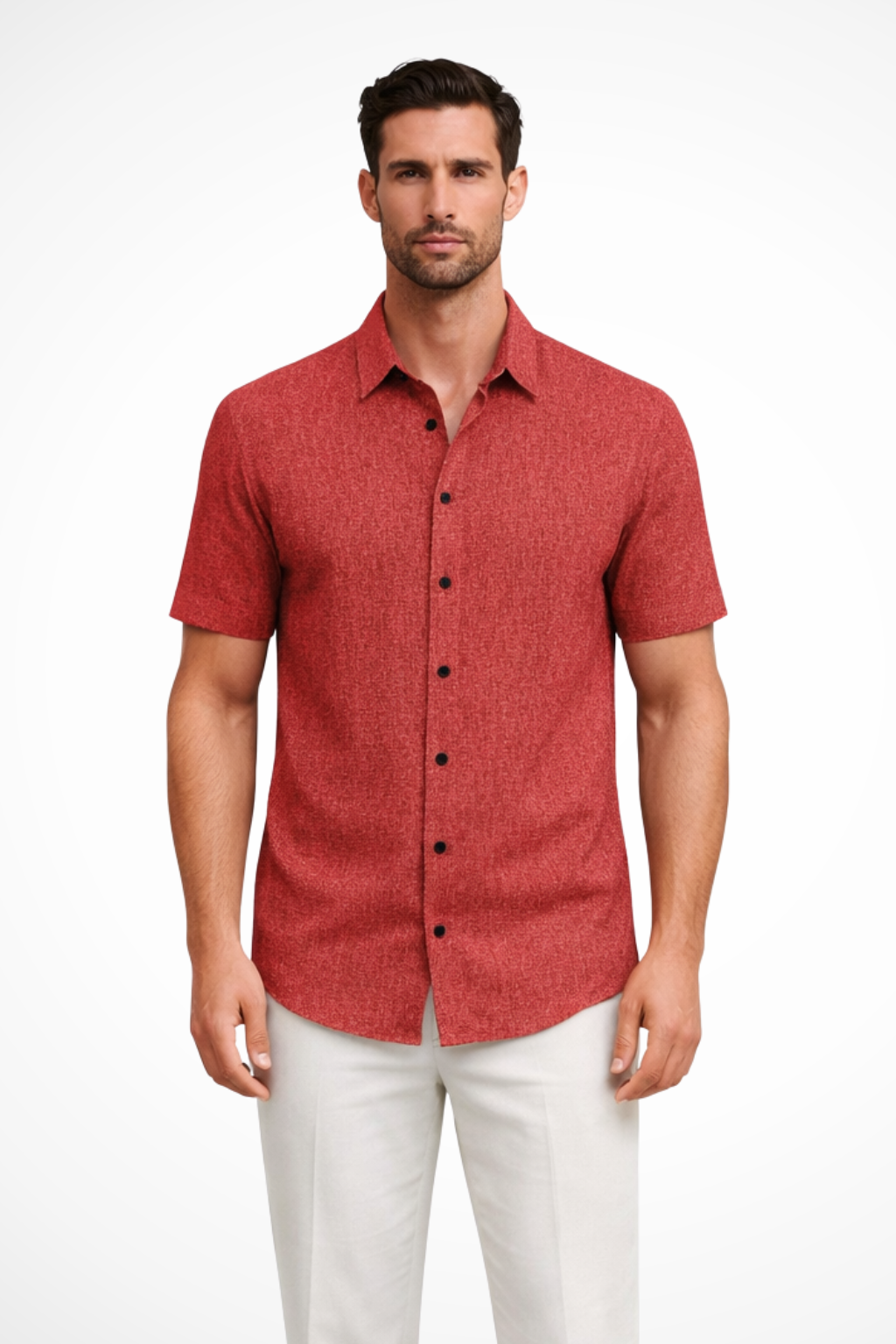 Callum | Men Short Sleeve Button Down Summer Shirt