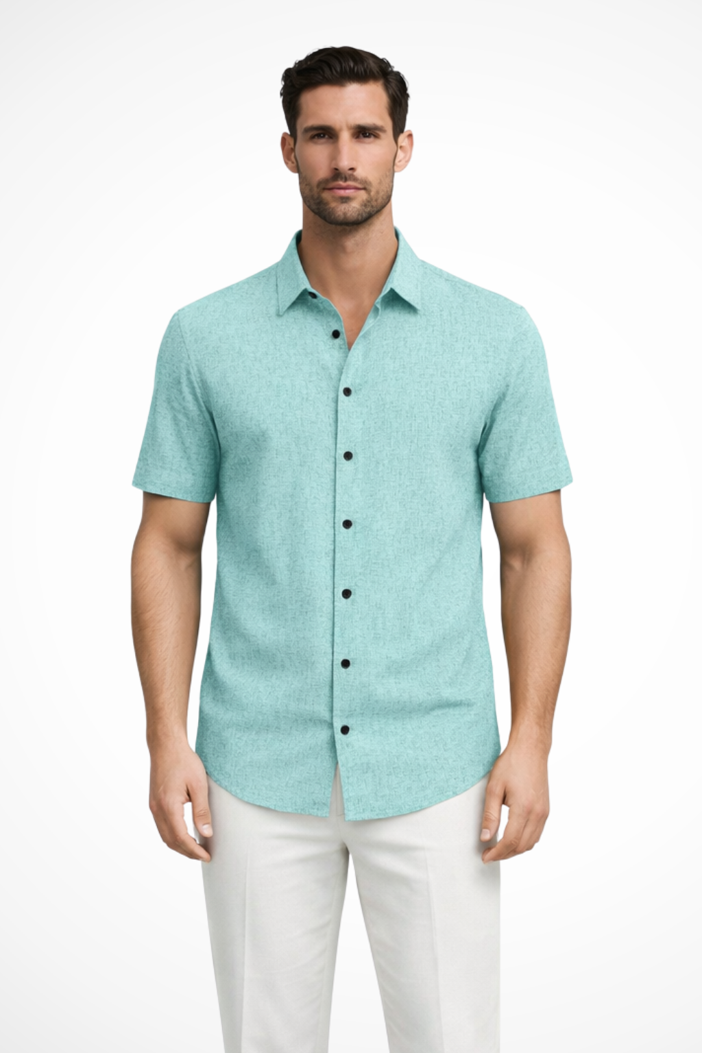 Callum | Men Short Sleeve Button Down Summer Shirt