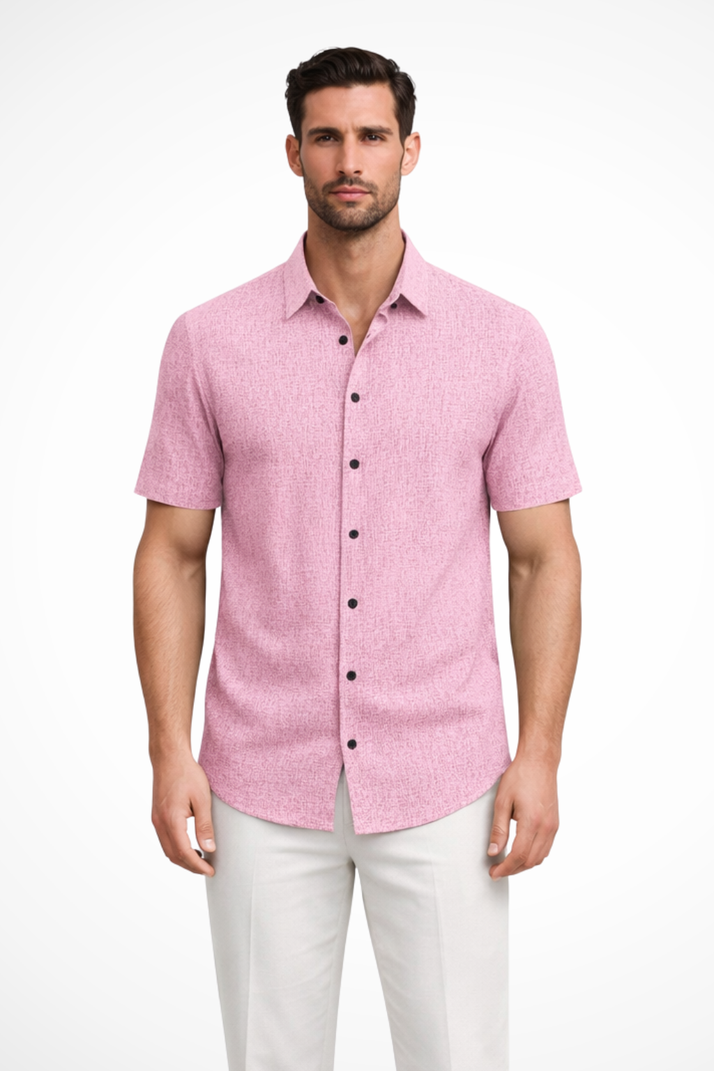Callum | Men Short Sleeve Button Down Summer Shirt